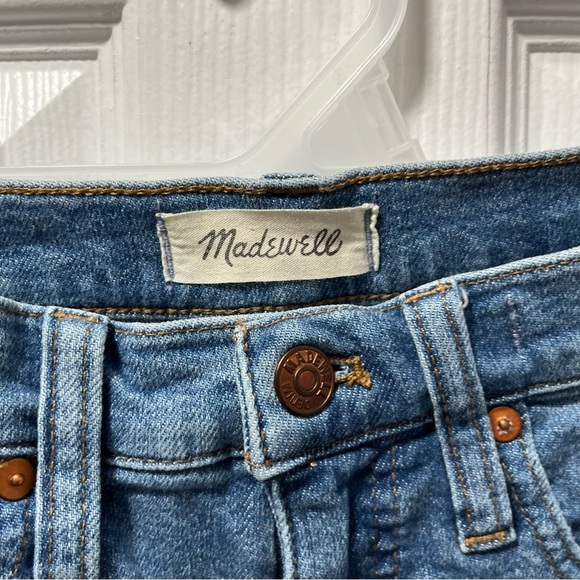 Madewell Stovepipe Straight Light Wash Mid Rise Petite Stretch Blue Denim 24P - Picture 4 of 8